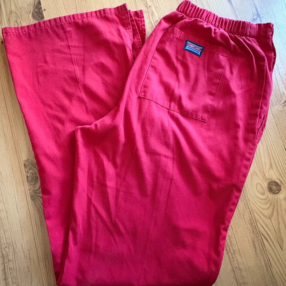 Cherokee Women Scrubs Pant Workwear Originals Drawstring Small